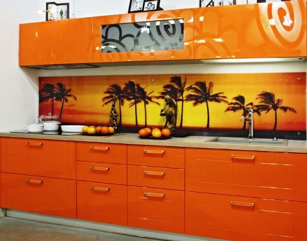 Стеклянный фартук для кухни :: Kvels, г. Омск